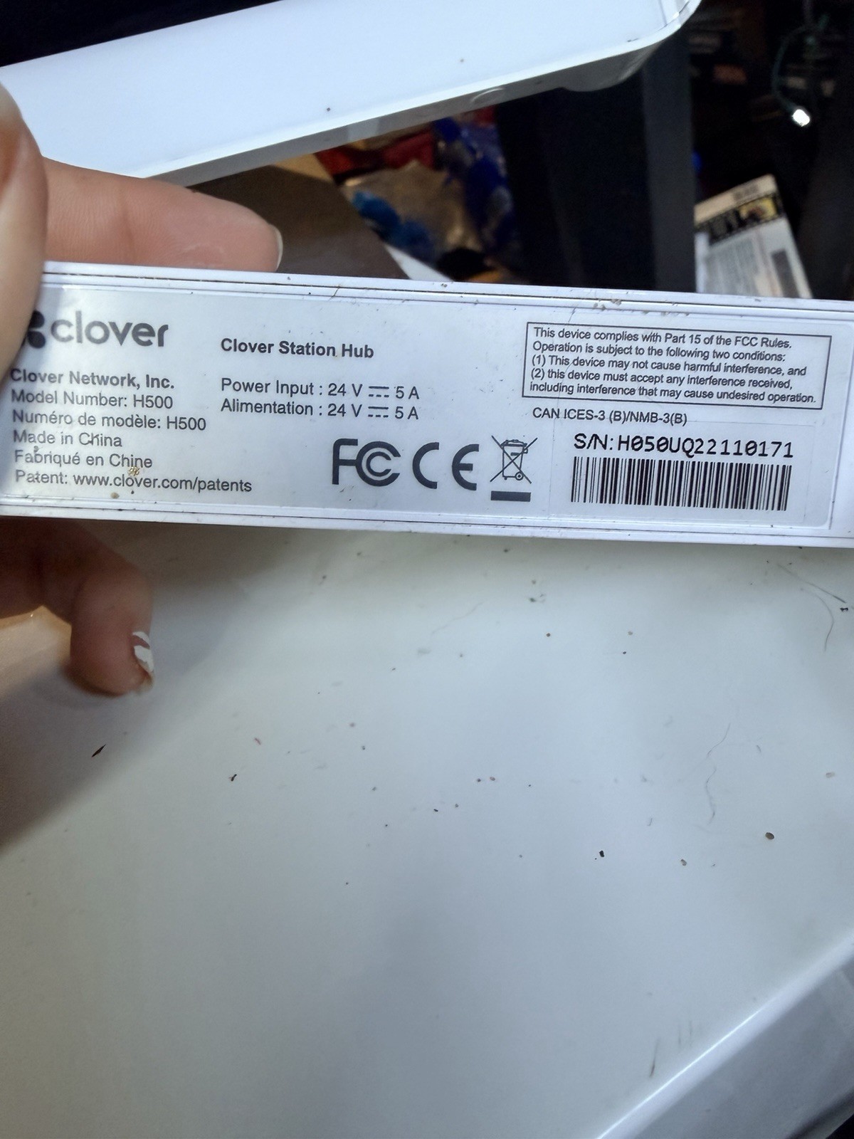 Clover POS system