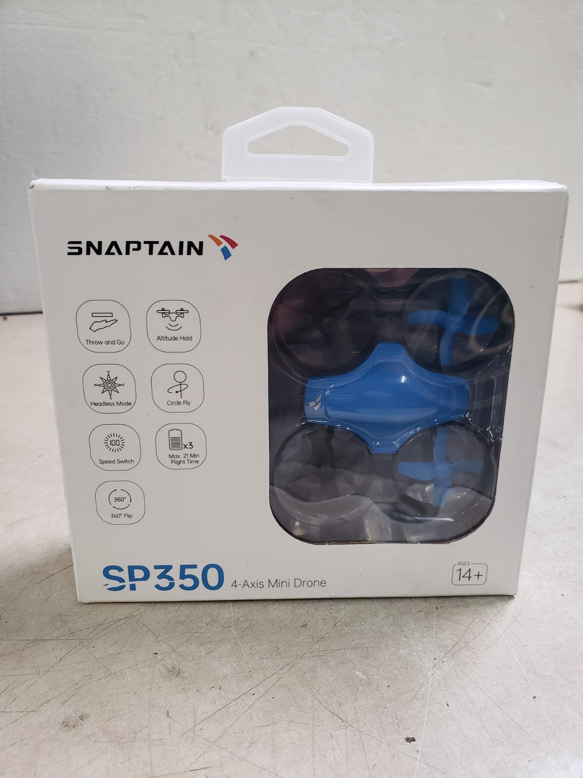 Snaptain SP350 RC Mini Drone - Blue Rechargeable Starter with Remote Control