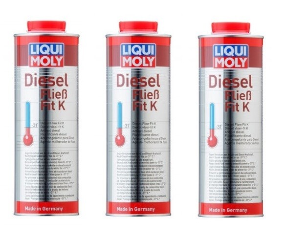 Liqui Moly Flow Fit K Fuel Additive 3x1L for 3000L Diesel Fuel 1:1000 qty.3 5131