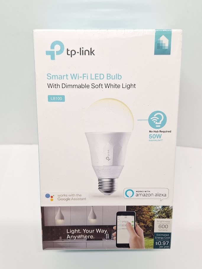 TP-Link Kasa LB100 Dimmable Smart Wi-Fi LED Bulb, 50W White NEW SEALED