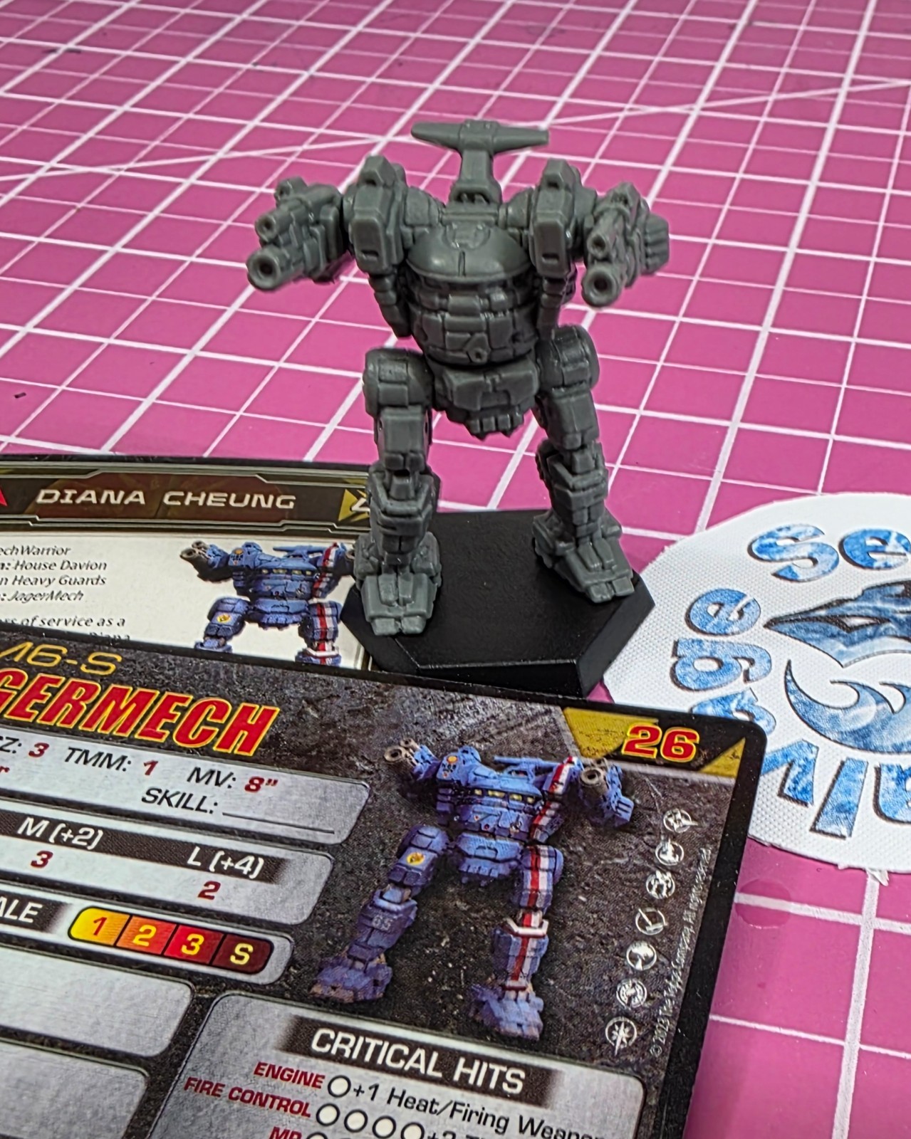BattleTech Jagermech Mech -- Inner Sphere Security Lance + Cards