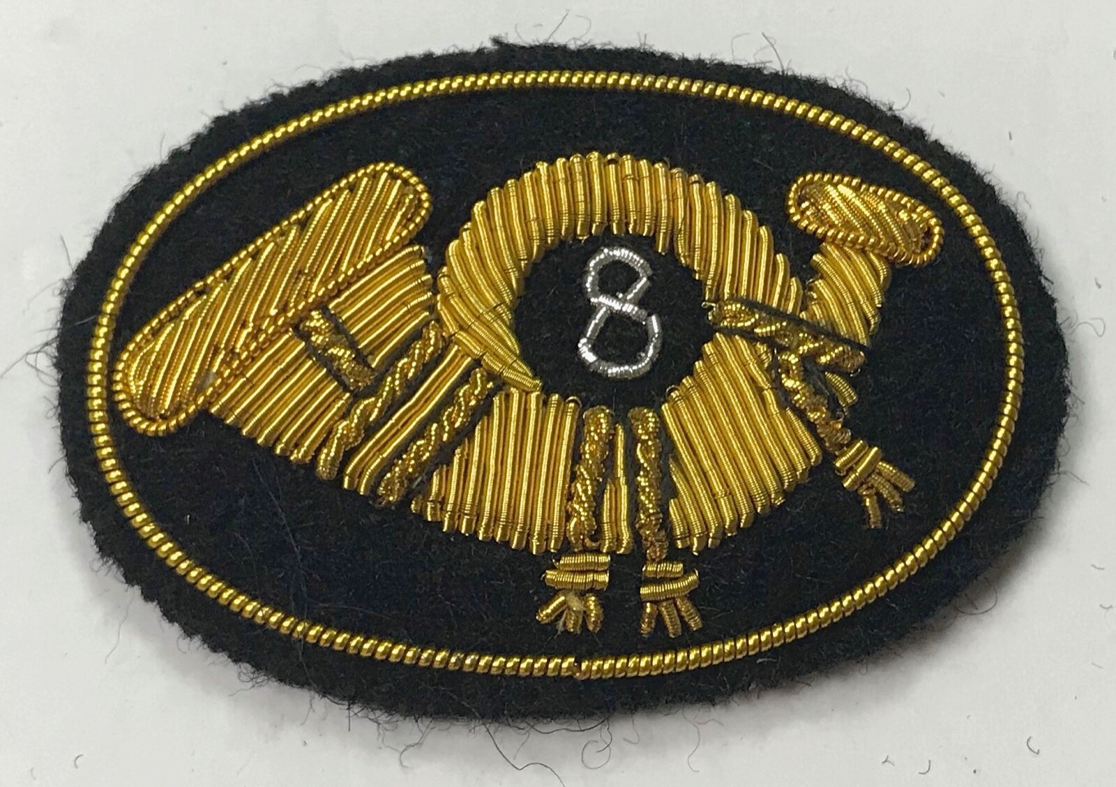 CIVIL WAR 8TH INFANTRY HAT CAP KEPI INSIGNIA-SMALL