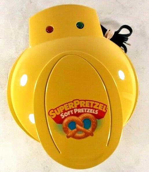 Pretzel Maker Machine Yellow with Silicone Dipping Bowl by Smart Planet