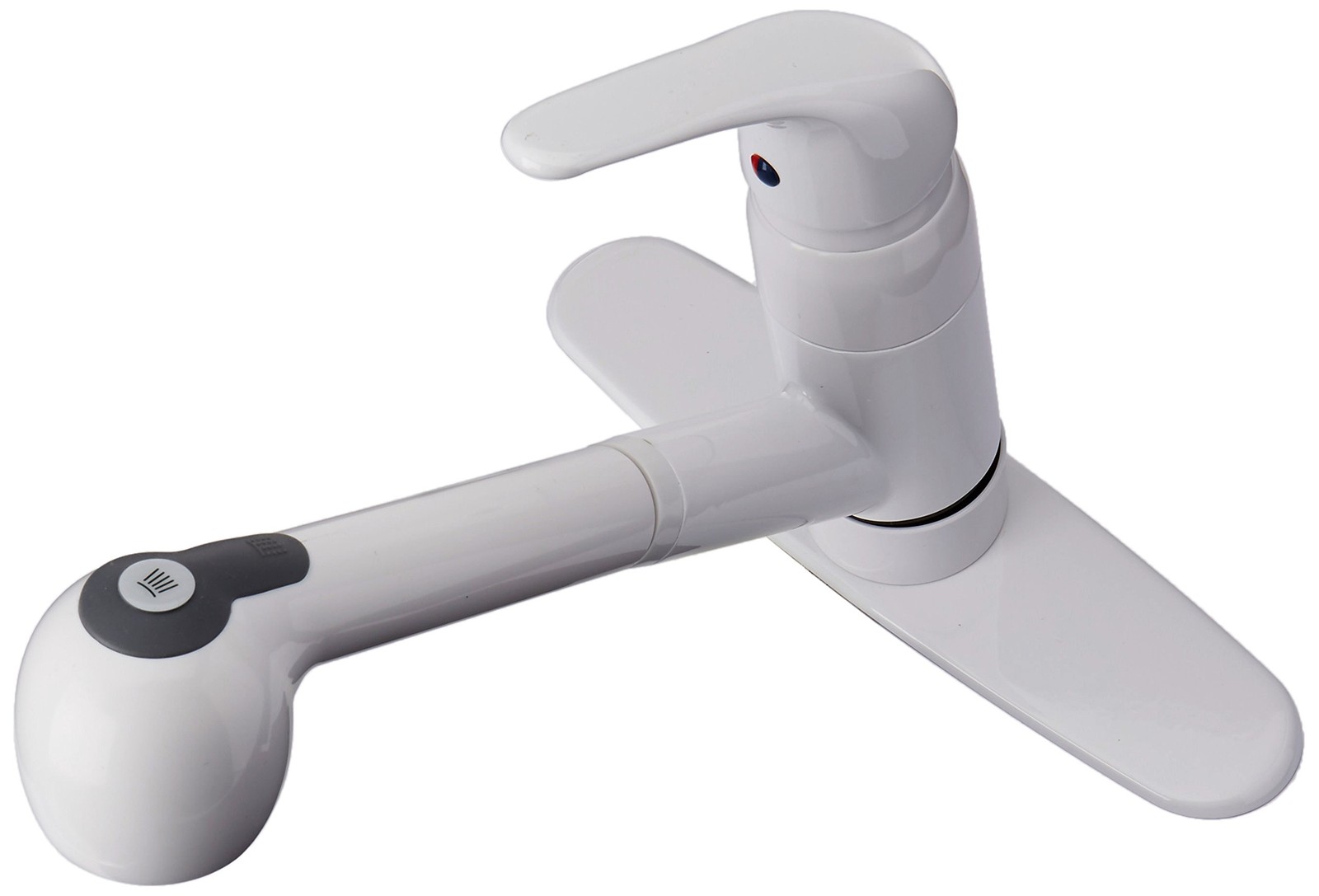 Pfirst Series Kitchen Sink Faucet with Pull Out Sprayer Single Handle Mid Arc...