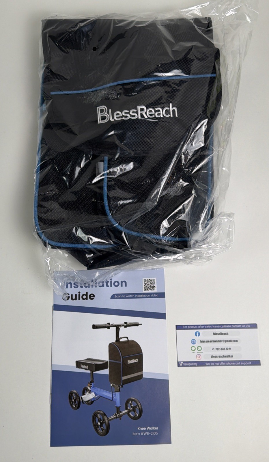 BlessReach Knee Walker WB-2105 Brand New Blue