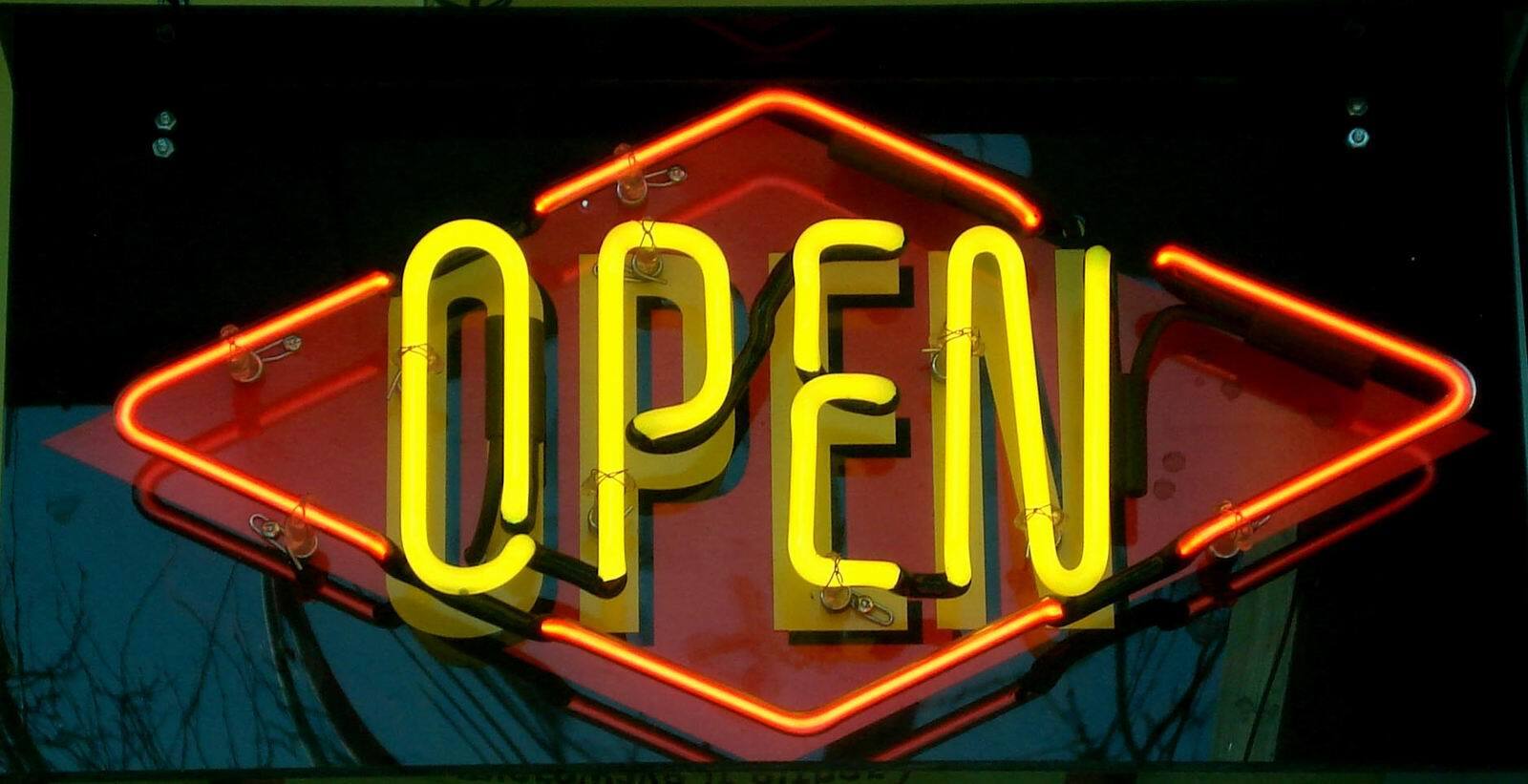 Open Diamond Neon Light Sign 20"x16" Lamp Glass Decor Wall Space Bar Hanging N18