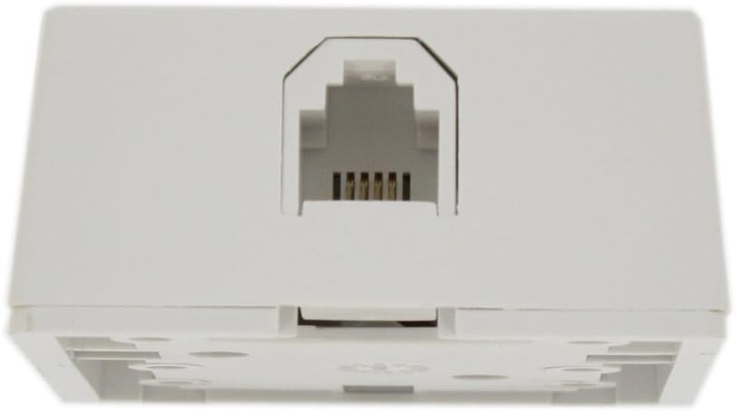 Leviton Type 625A2 Surface Mount Jack, 6P4C, Screw Terminal, 4625A-24W, White