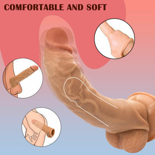 Male Cock Girth Enlarger Enhancer Penis Extension Extender Sheath Sleeve USA