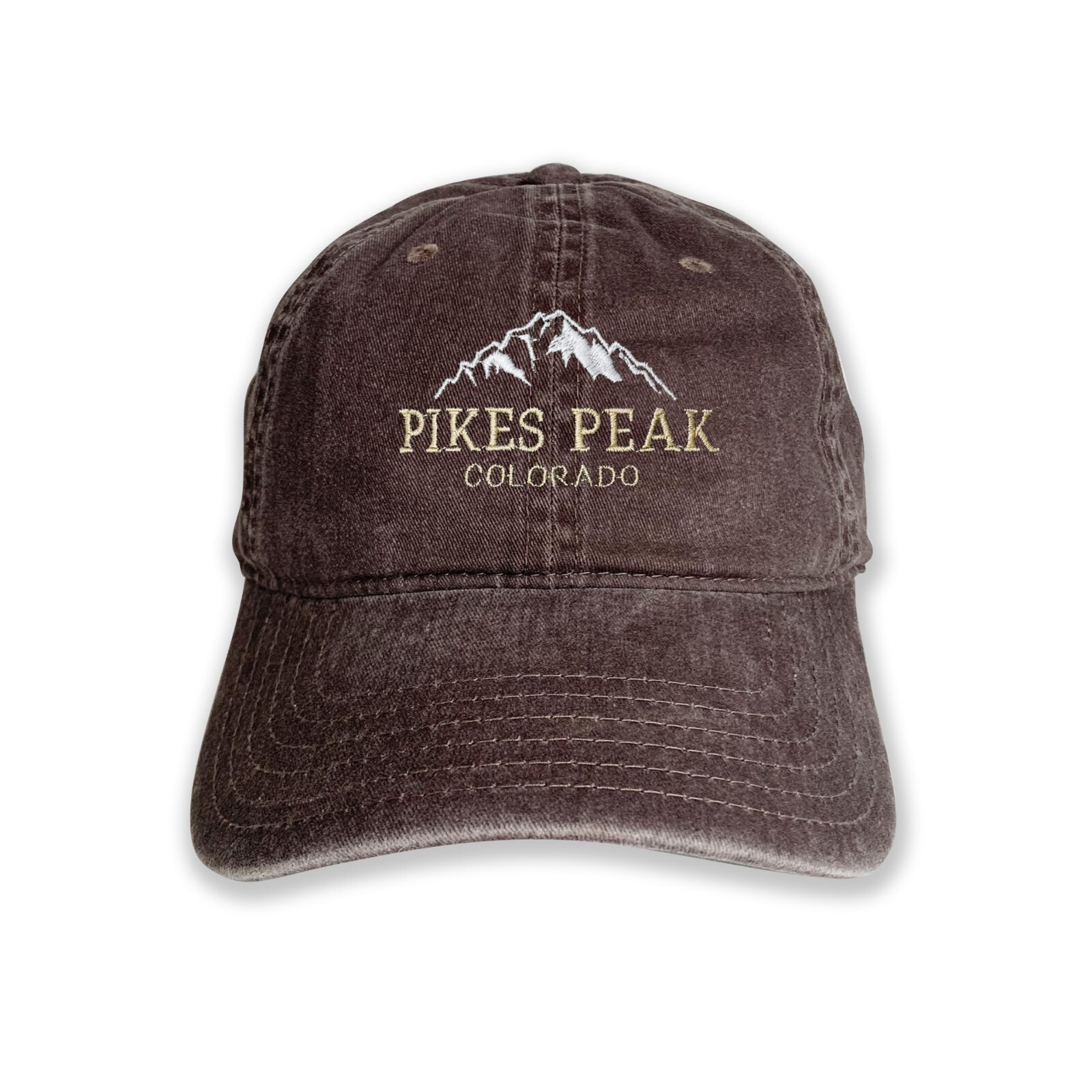 Pikes Peak Colorado Embroidered Cap hat baseball hat camping hat nature hat road