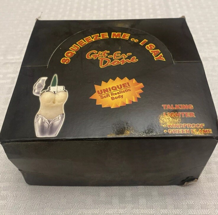 Git-Er-Done Larry the Cable Guy Boob Lighter Green Talks Unused May Need Battery