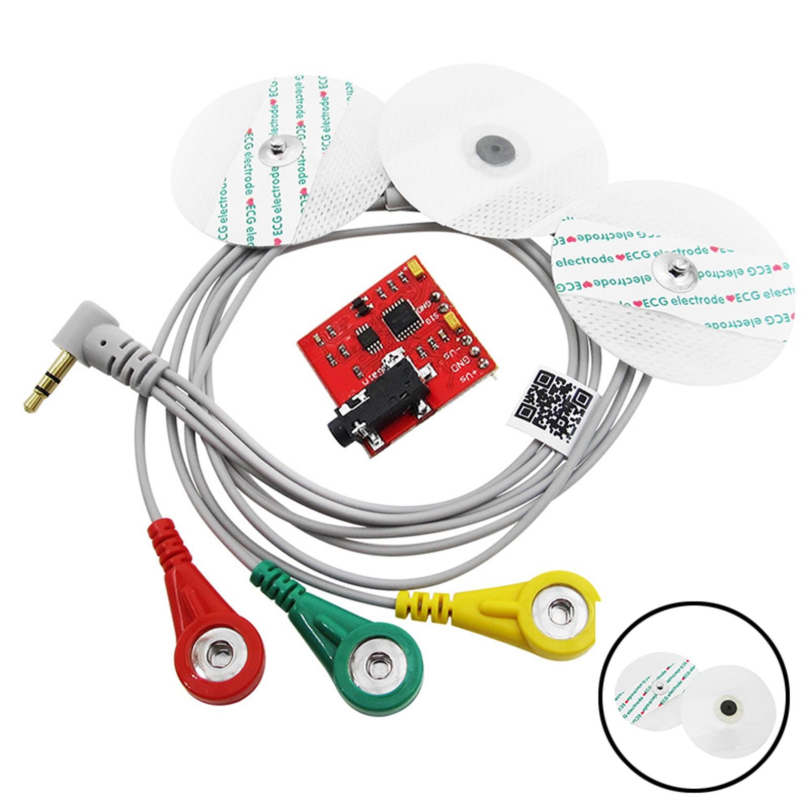 Electromyogram EMG Muscle Sensor Board EMG Cable Disposable Surface Electrode