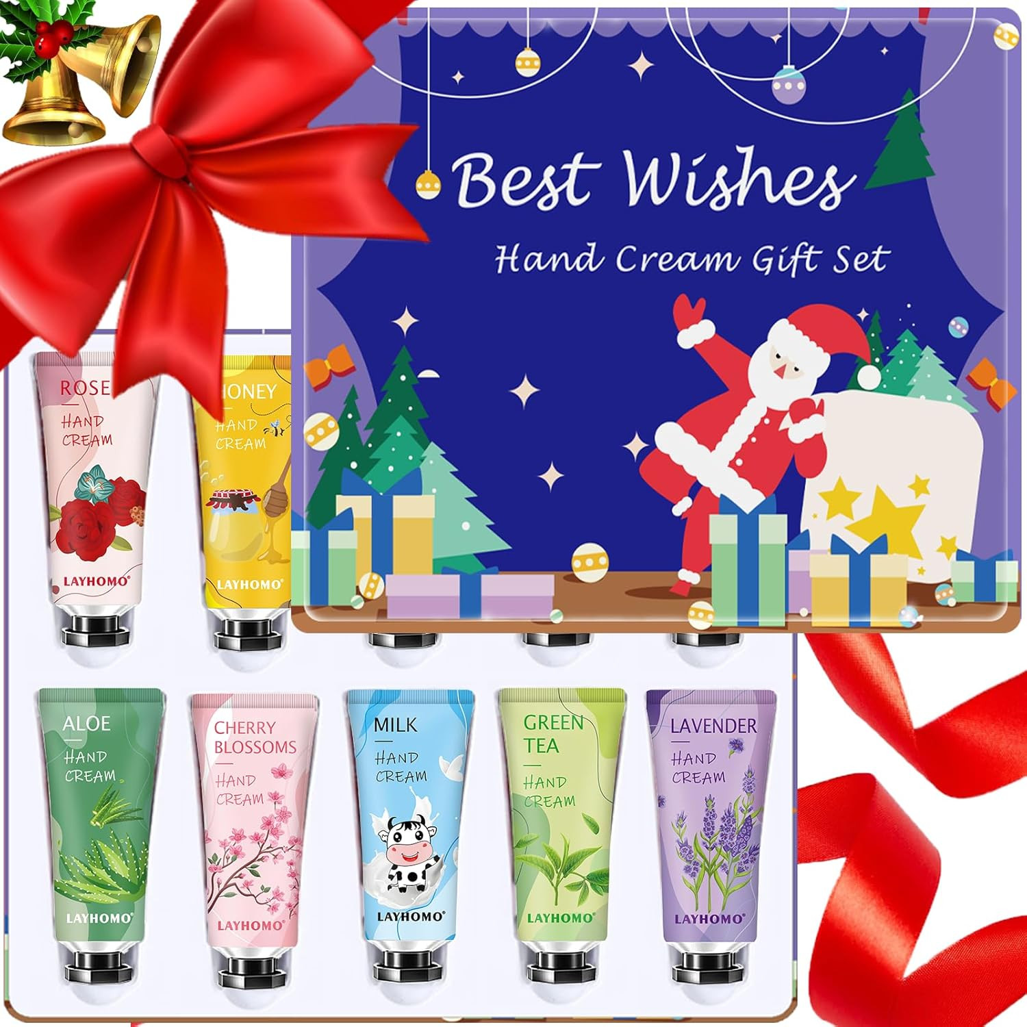 10 Pack Natural Hand Cream Gift Set Travel Size Moisturizing Lotion  Dry Hands