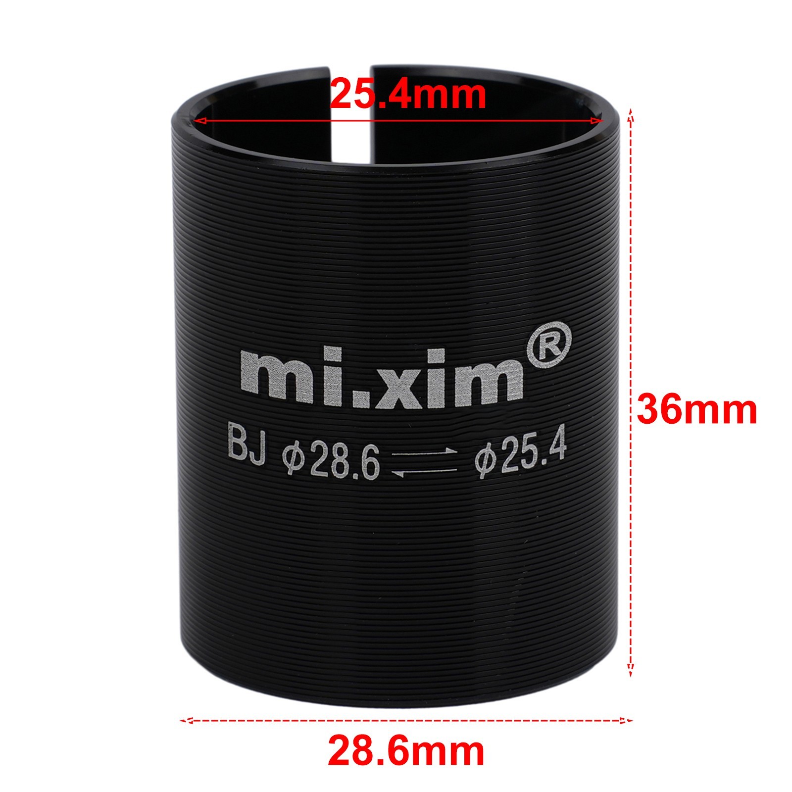 Variable ring MTB Adapter 28.6-25.4mm Front fork Conversion Stem Reducer