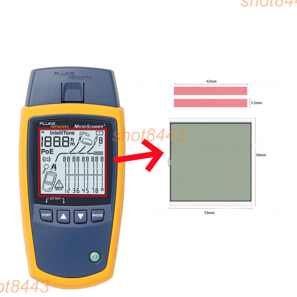 New For Fluke Networks MS2-100 MicroScanner2 Matrix LCD Screen Display Parts