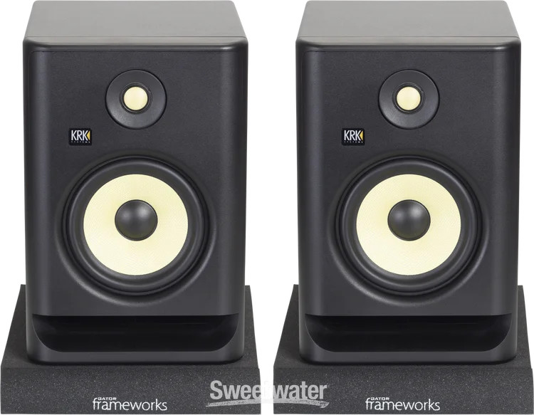 Gator Frameworks GFW-ISOPAD-MD Studio Monitor Isolation Pads - Medium