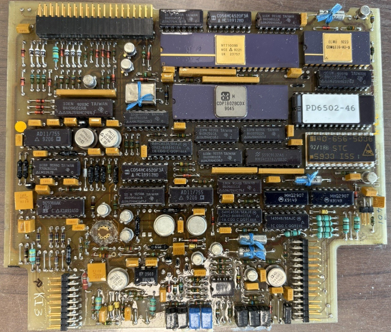 Rare Vintage Mil Spec Circuit Board Harris RCA IC Gold Recovery Collection 3