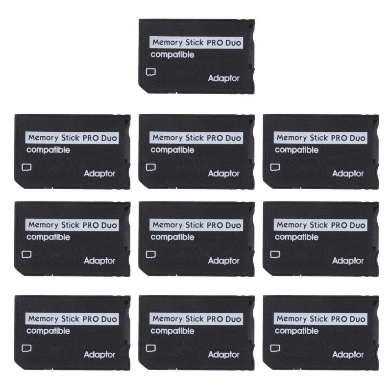 10Pieces Mirco TF to MS Card Adapter for MS Pro for Duo Card Reader Repla