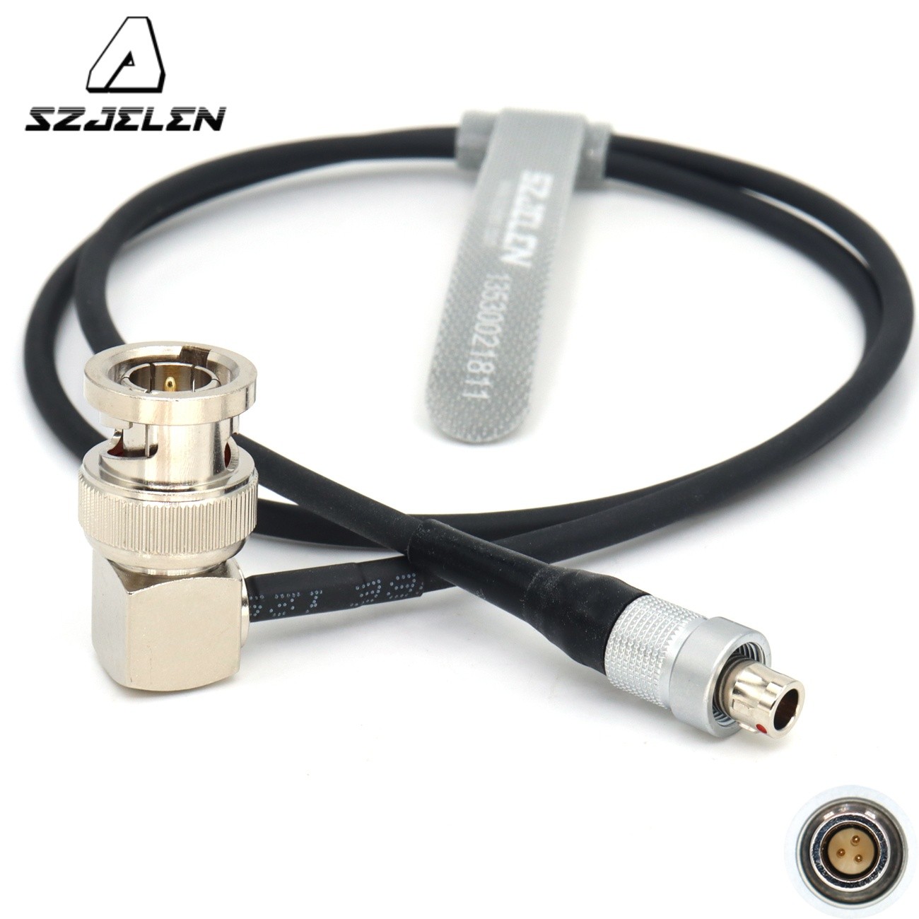 FVB 00 3 pin to BNC Timecode Cable for Sound Devices A10-TX, Wisycom,Sennheiser