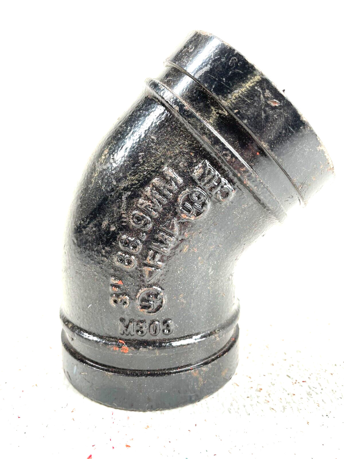 LEDE Style XGQT011L 45-Degree Elbow 3" Grooved End Pipe Fitting