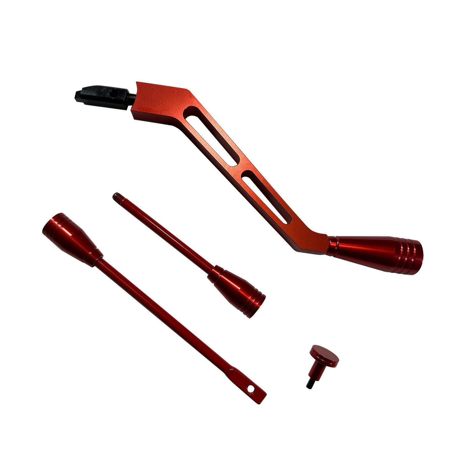 New Red Billet Aluminum GM Column Shifter, Turn Signal, Lever Hazard Tilt Kit