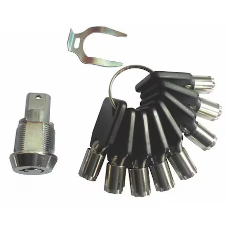 Westward Ttlk003g Cabinet Lock Set For Cam Locks, 8 Keys, 1 Lock, 0001 - 0025