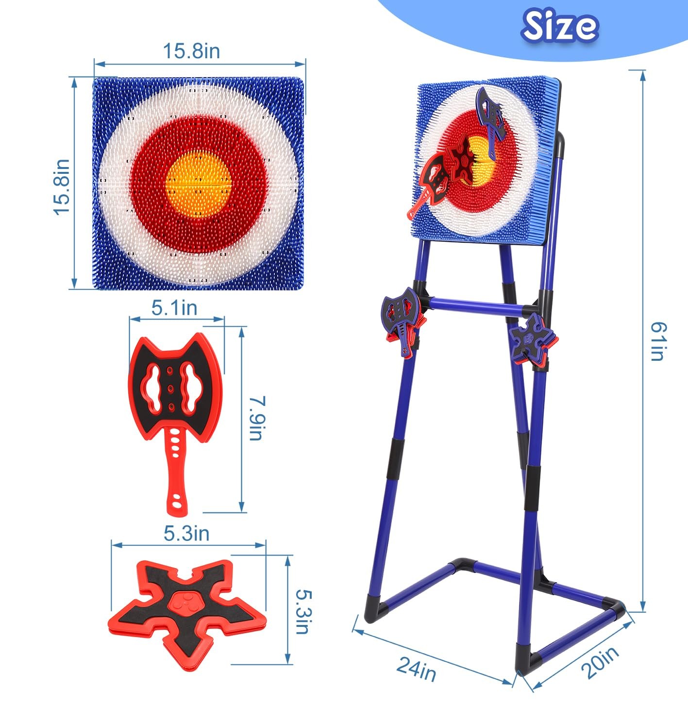 Steadyjoy Axe Throwing Game For Backyard Safe Plastic Axe Throwing Set For 6 6