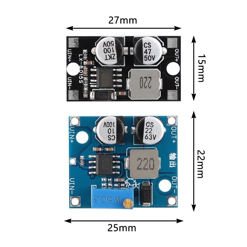 3 PCS LX8015 DCDC StepDown Power Module 1.5A 12V Voltage Regulator Circuit
