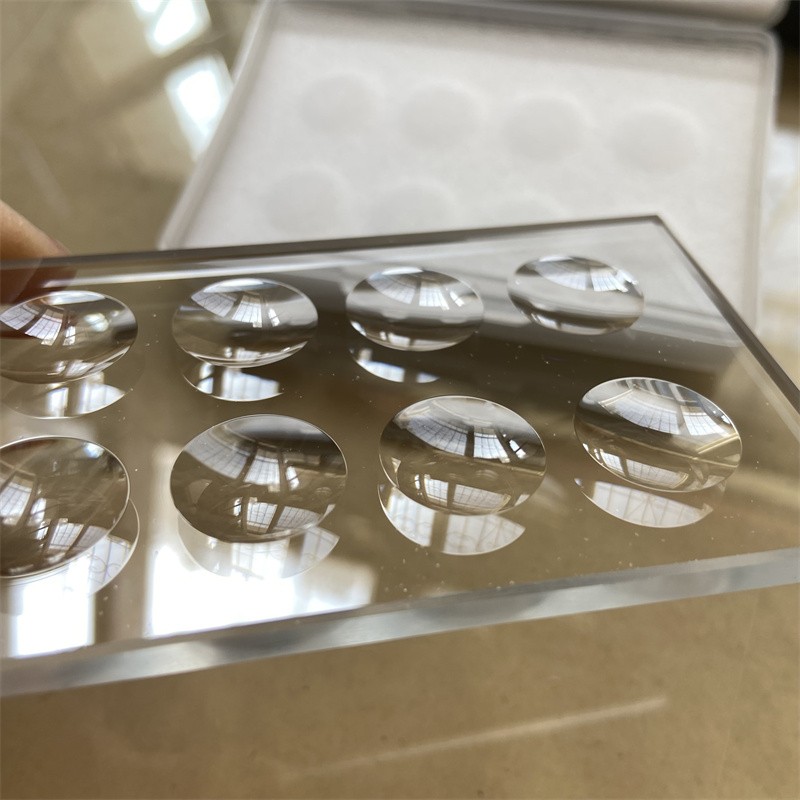 1PC 8Wells 5mm Thickness Circular Concave Cavity Optical Glass Microscope Slides