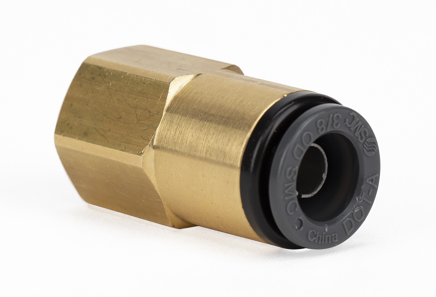 Air Lift for Straight Female - 1/4in FNPT X 3/8in PTC - DOT - SMC# KV2F11-35