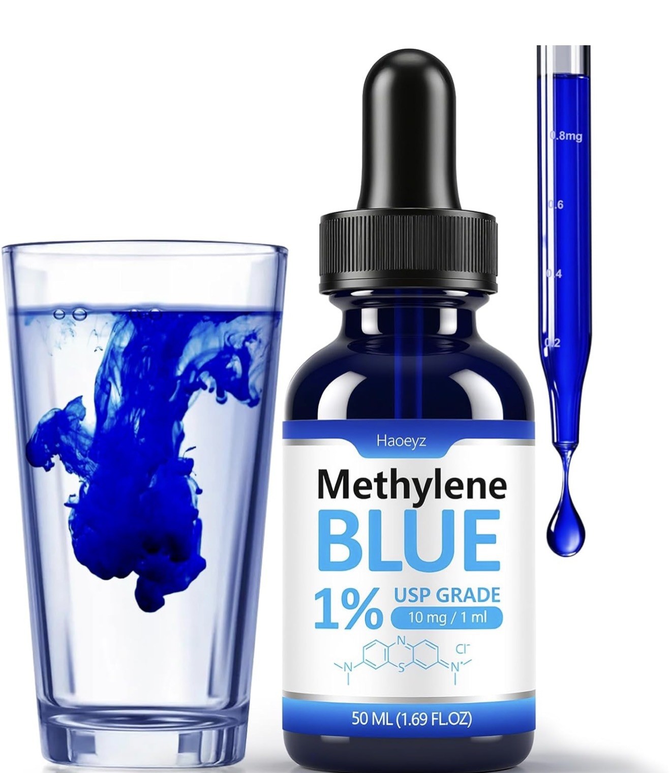 1Pack:  Metylene Blue 1% USP Grade 50ml