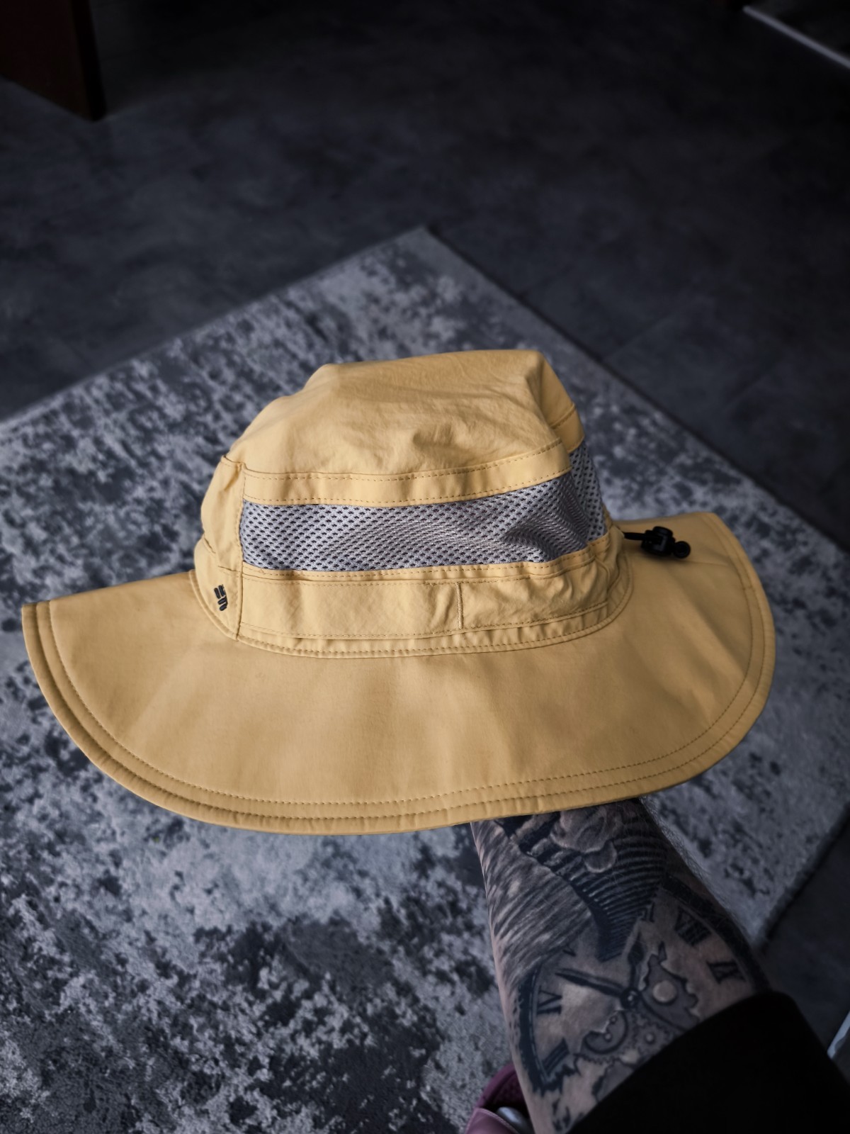Unisex Columbia Yellow Hiking Lightweight Hat , One Size , Outdoor Equipment
