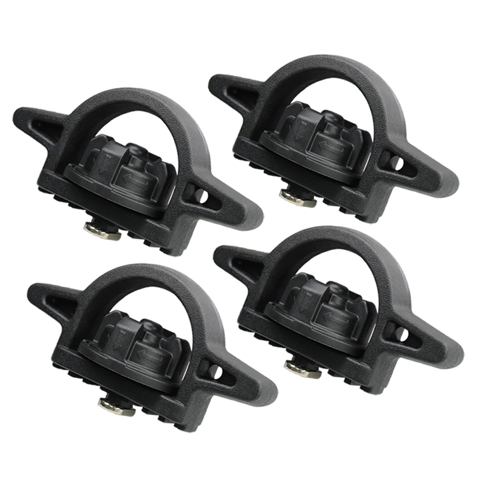 4PCS PT278-35160 Tie Down Bed Cleat Anchor for Truck Rail System Black