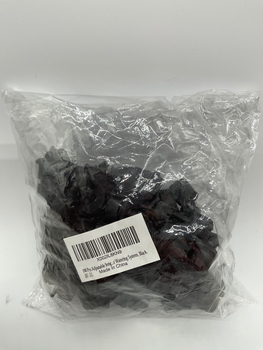 Gymreapers 100 Pcs Adjustable Drip Watering System Fittings Black New