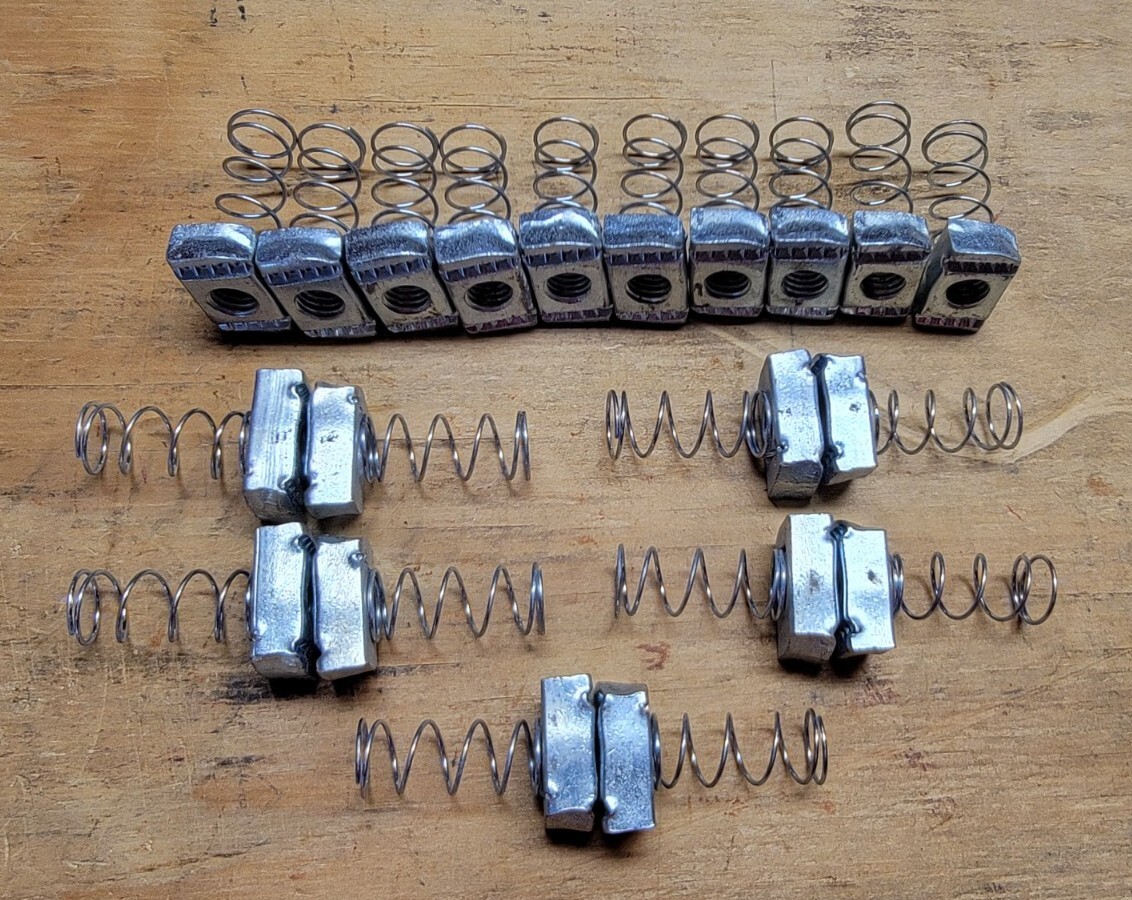 (20) Strut Channel Nuts 1/2-13 Spring Zinc Plated Unistrut Nut