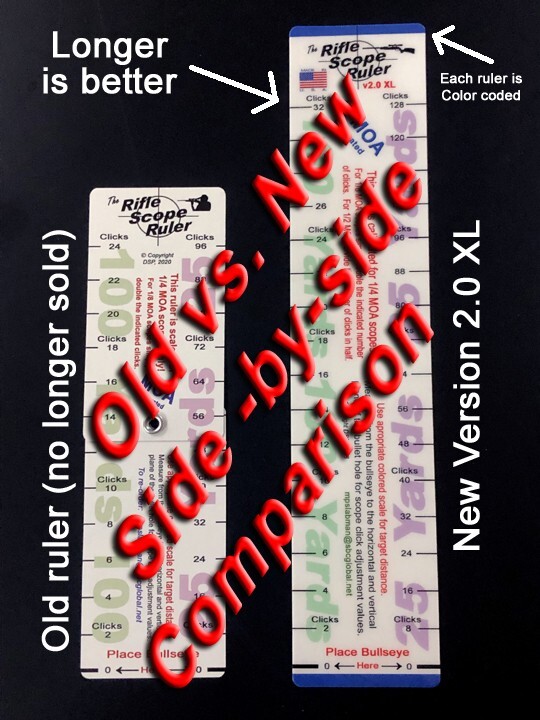 Rifle Scope Ruler Scope Click Calculator (Four-Ruler Combo Value Pack)