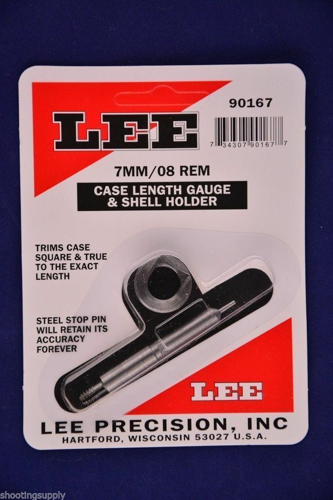 Lee 90167 Case Length Gauge & Shell Holder 7mm/08 Remington #90167
