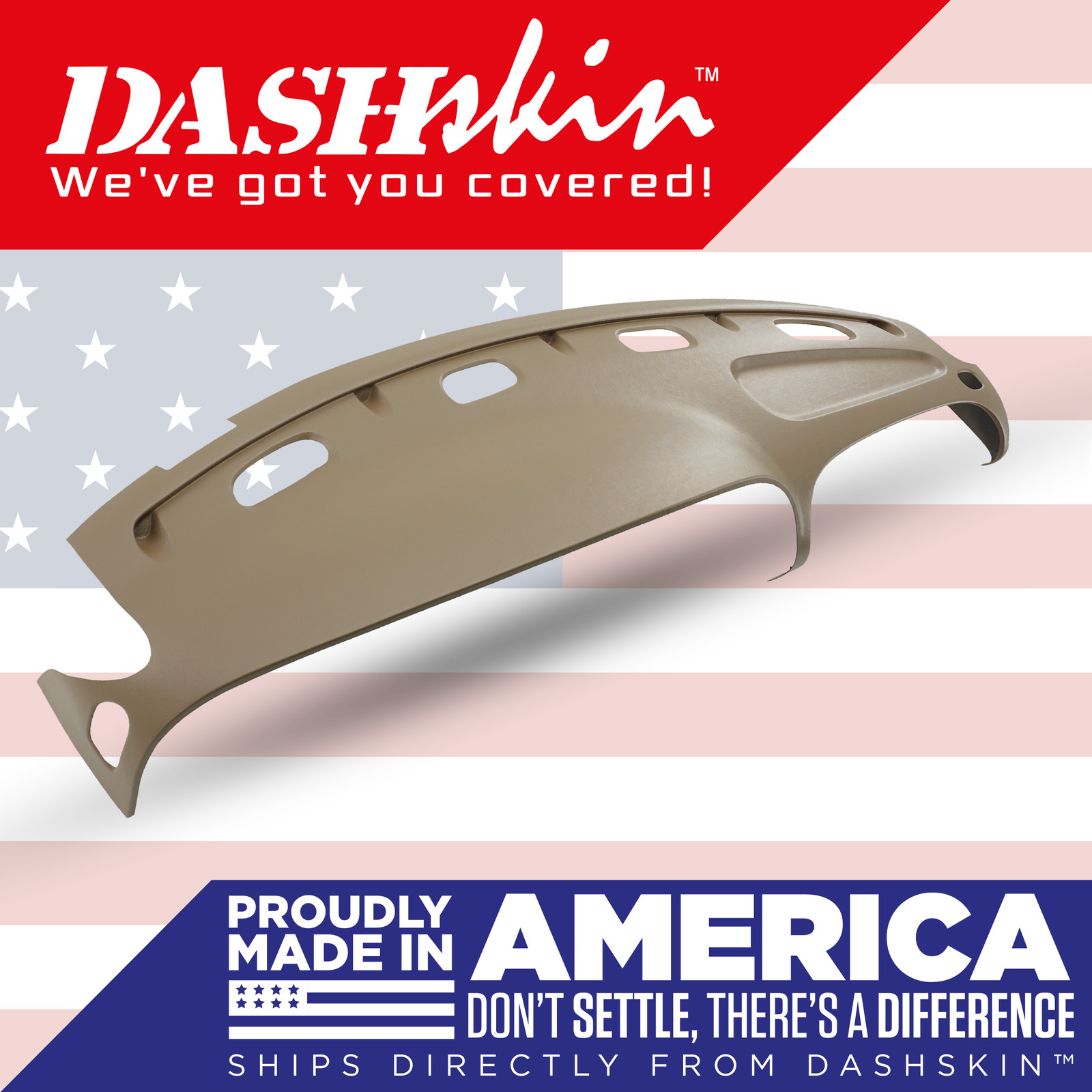 DashSkin Molded Dash Cover for 1998-2001 Dodge Ram in Camel Tan *K9