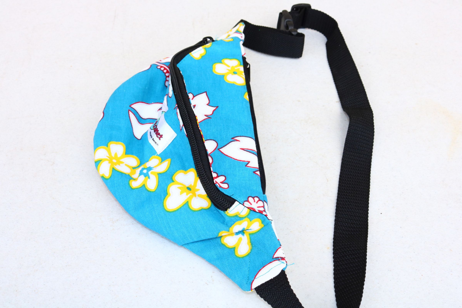 Bag PACK WAIST Fanny Belt Small Vintage Miami Beach Blue Yellow COSPLAY props XP
