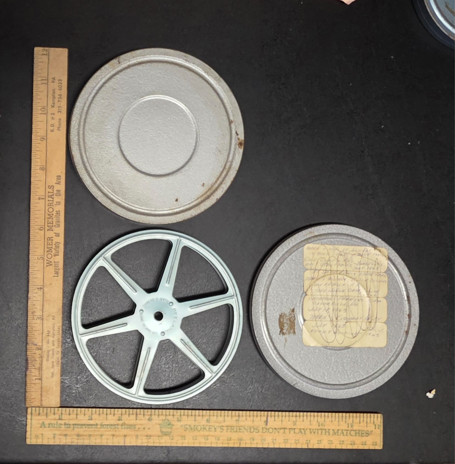 Vintage 8mm Or Super 8 Metal Film Reel Canister From 1950s Or 1960s  (Empty)