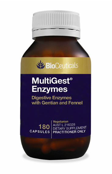 Bioceuticals MultiGest Enzymes 180 Caps RRP $80.95