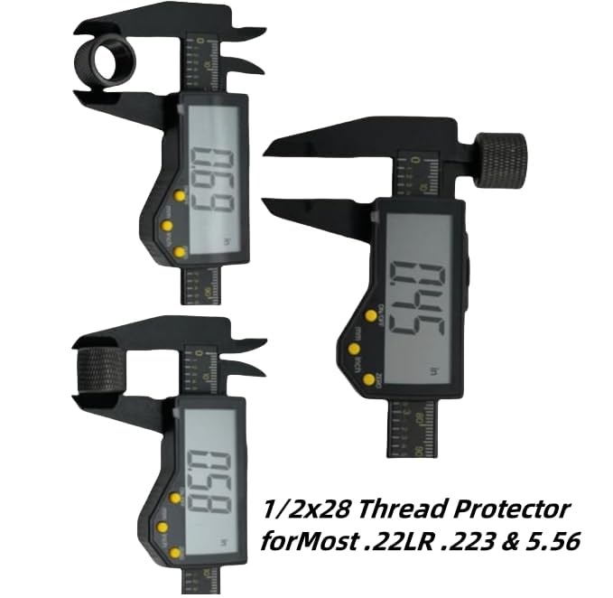 Thread Protector 1/2 x 28 for .22LR .223 & 5.56 ï¼ˆ6Packï¼‰
