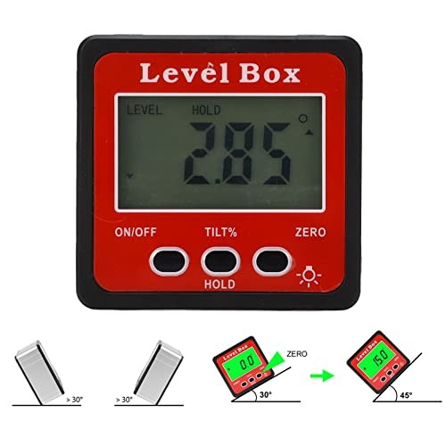 Digital Inclinometer, Magnetic Angle Finder Gauge with Relative Absolute Angle