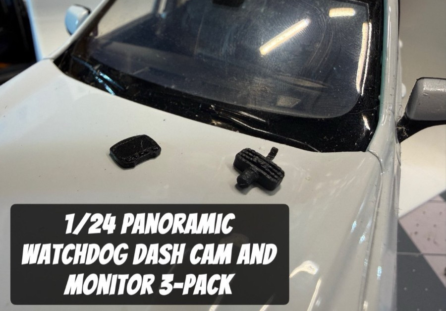 1/24 WATCHDOG PANO DASH CAM PANORAMIC CUSTOM POLICE FIRE DIORAMA 3 PACK
