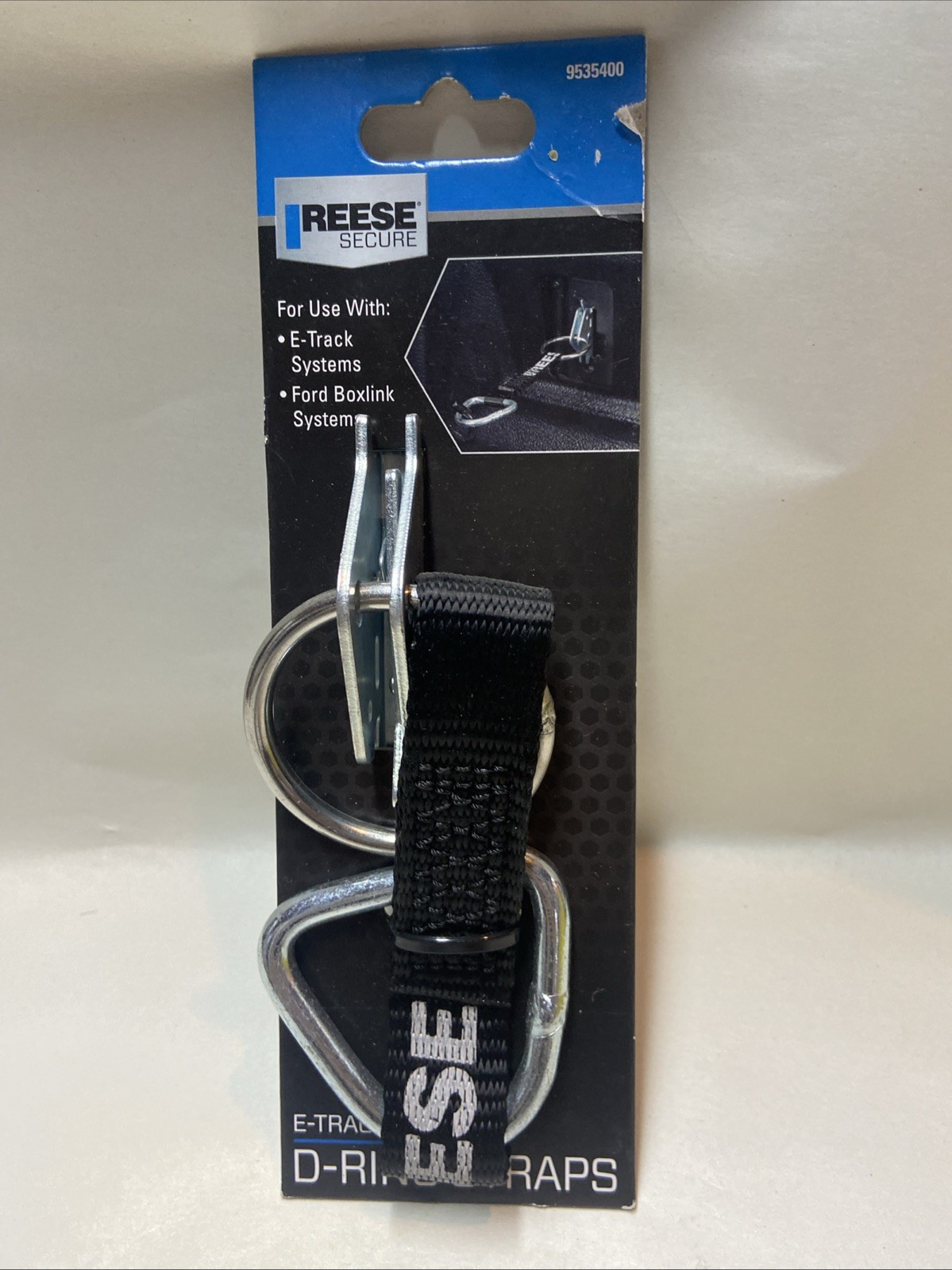 Reese Secure E-Track D-Ring Strap (Black/Silver) - 9535400