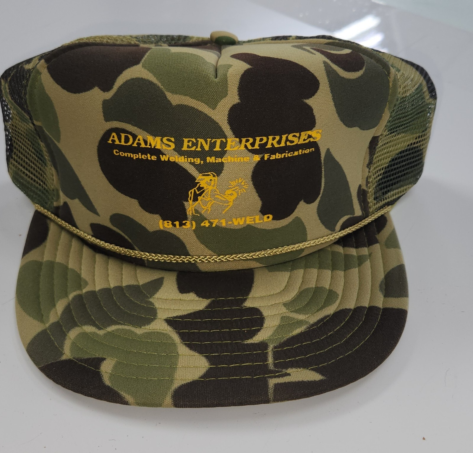 Adam Enterprises Welding and Machine Fabrication Ball Cap - Camo