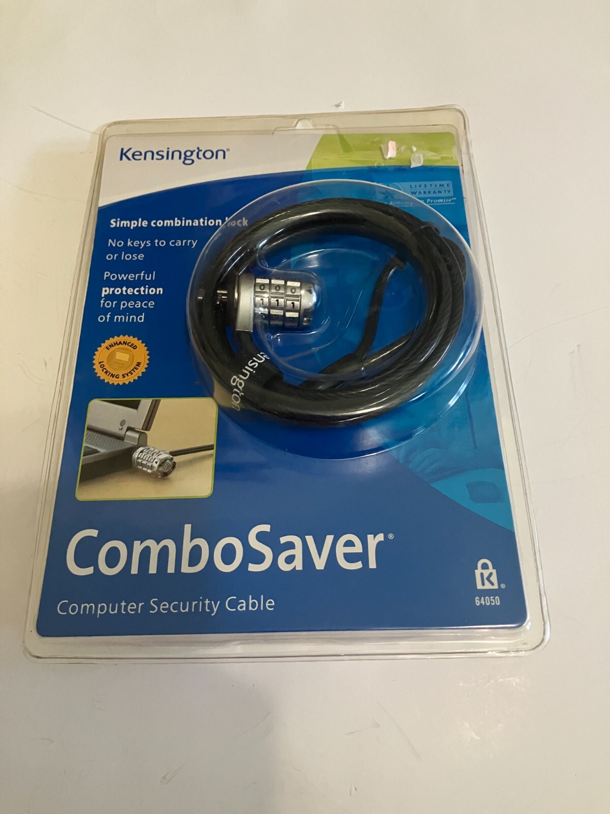Kensington 64050 ComboSaver Computer Security Cable Combo Lock