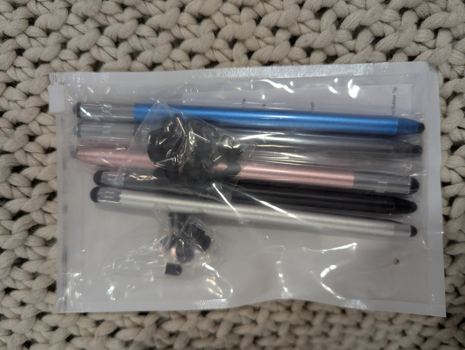 Touchscreen Stylus Pens - 5-Pack Aluminum with Screen Protection, Lightweight