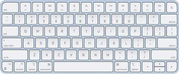Apple Magic Keyboard W/ Lock Key  - A2450 - Blue - Lightning - Excellent