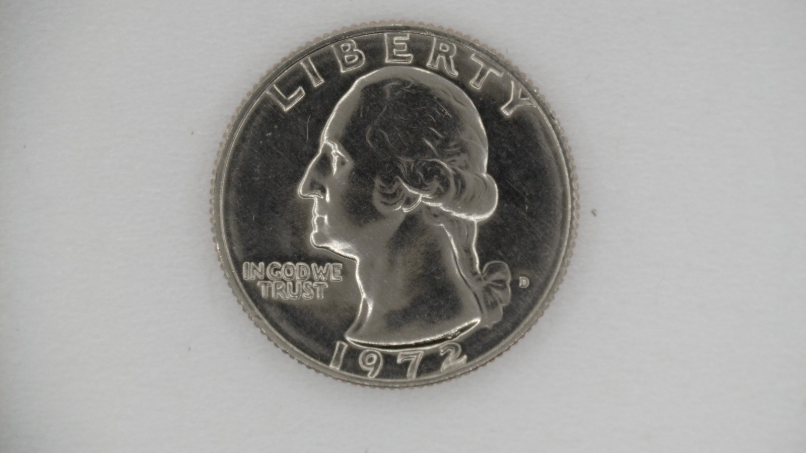 1972 D Washington Quarter Uncirculated BU from mint set  *FREE SHIPPING*
