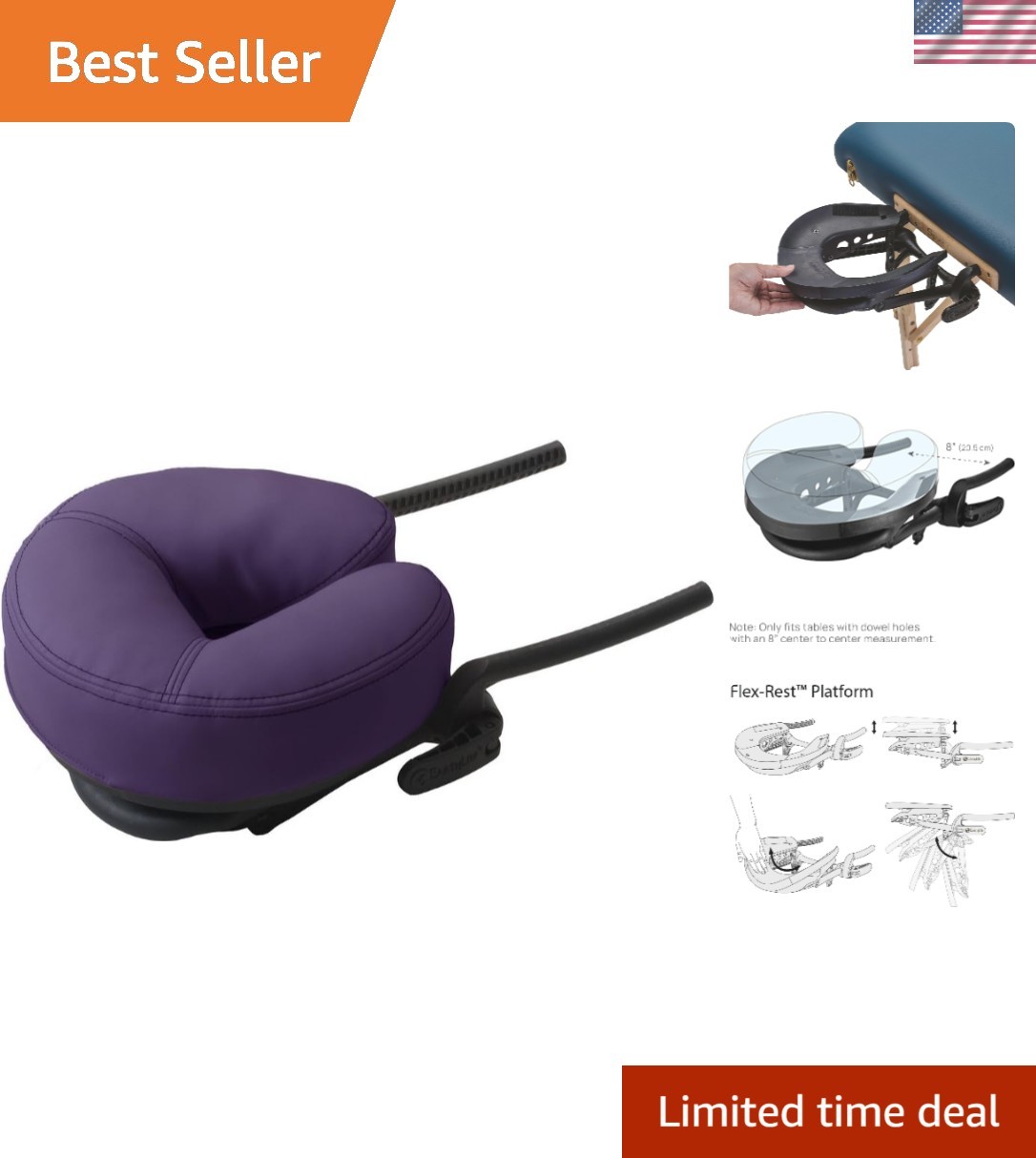 Portable FLEX-REST Face Cradle - Ultimate Comfort with Gel-Infused Memory Foam